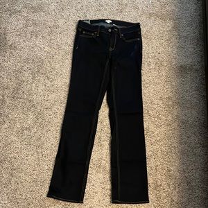 J.Crew straight & narrow high waist jean, dark wash, size 26, inseam 31